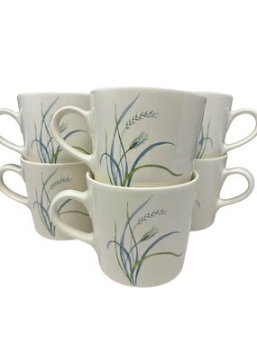 Corelle Coordinates Coastal Breeze Stoneware 3" Coffee Mugs Set Of 6 Beach House